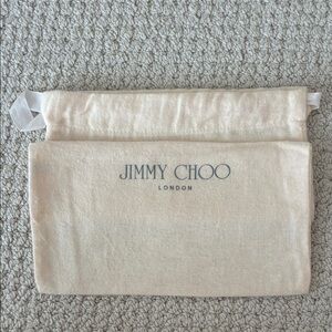 Small Jimmy Choo Cream Dust Bag